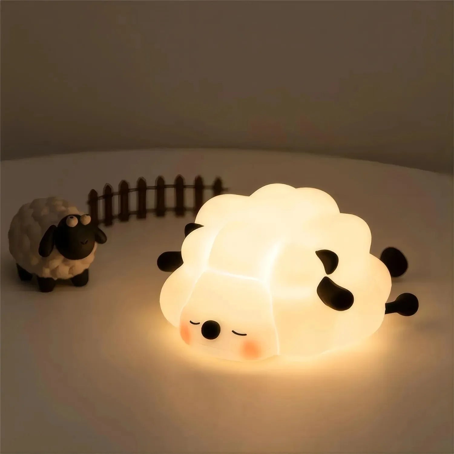 Cute Panda Silicone Patting Lamp Rechargeable Timing LED Night Light For Bedroom Bedside Room Decoration Kids Boys Birthday Gift