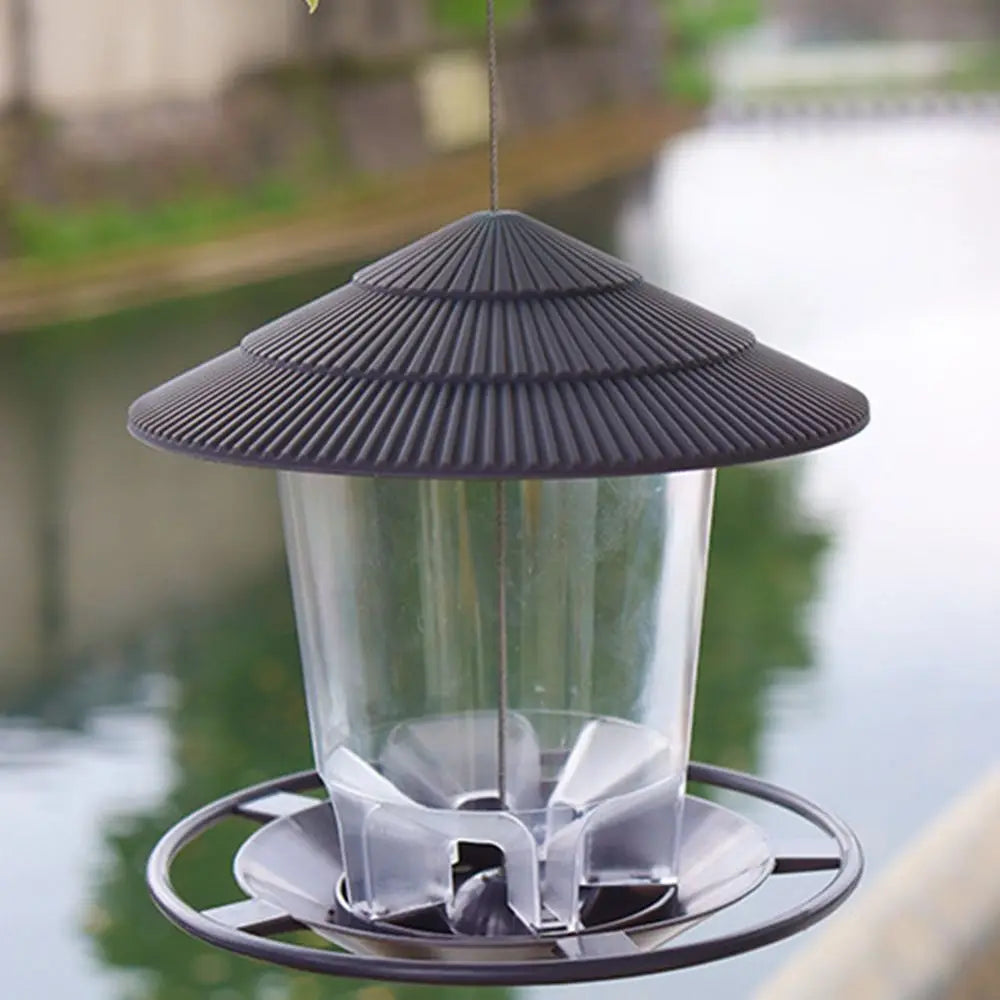 Waterproof With Hang Rope Feed Station Flying Animal Garden For Pet Bird Feeder Feeding Tool Bird Supplies Food Container