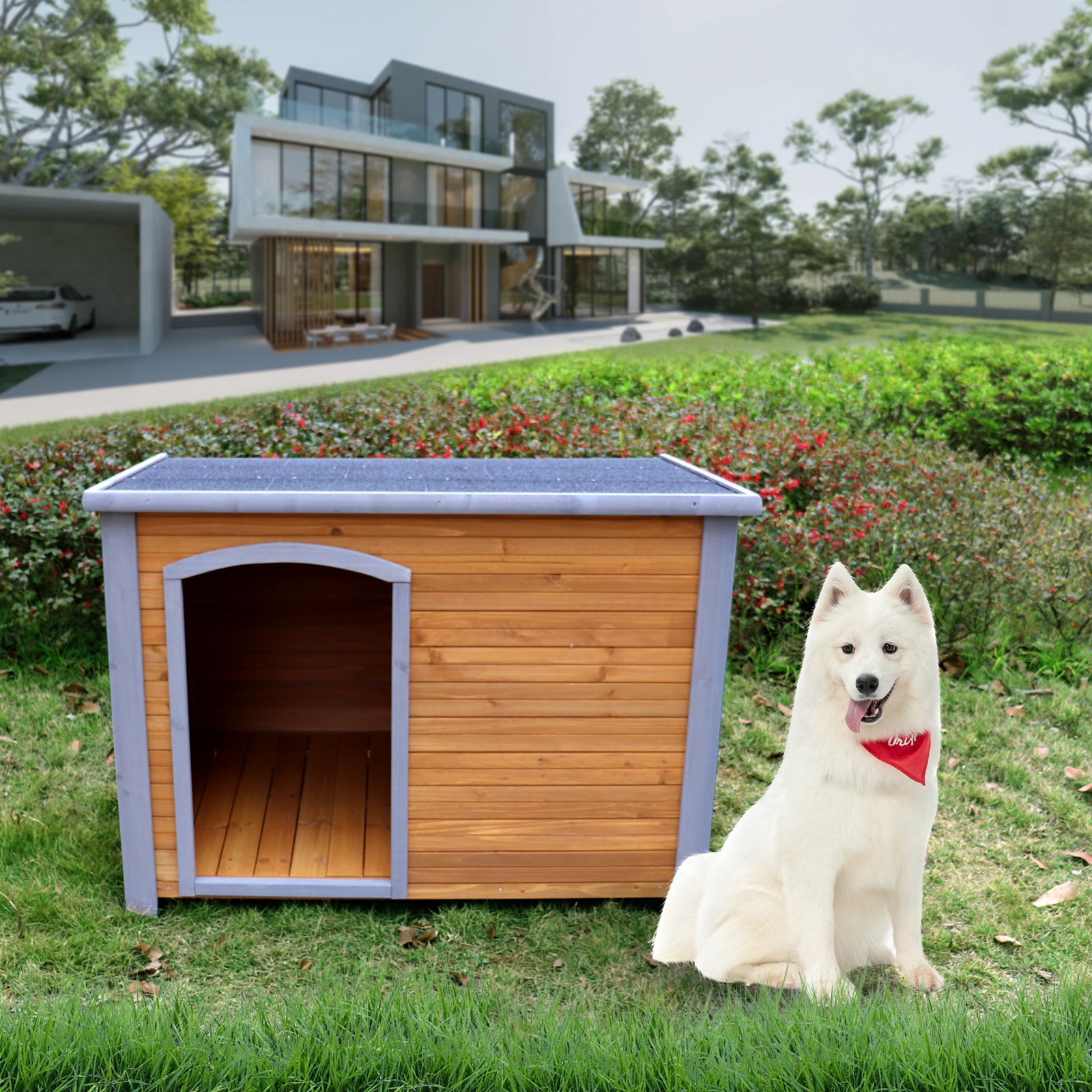 Dog House Outdoor & Indoor Wooden SHIPPING ONLY IN USA