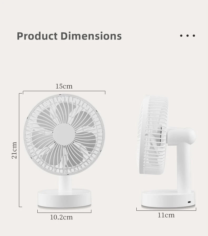 Mini USB Table Fan 4 Speeds Portable Desktop Table Cooling Fan Powered by USB Strong Wind Kipas USB Desk Fan