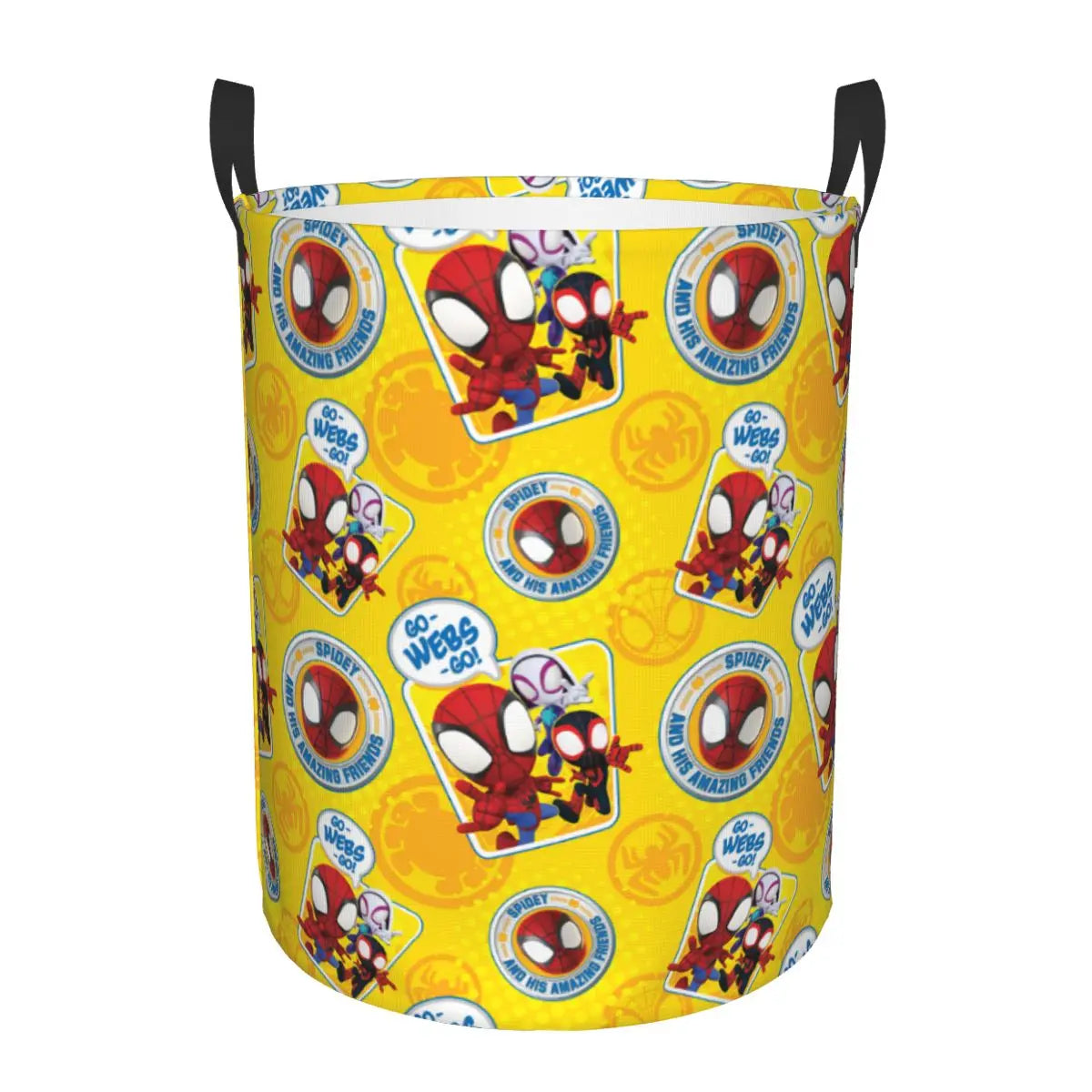 Custom Superheros Movie Collection Laundry Hamper Large Clothes Storage Basket Spider Man Comics Toys Bin Organizer for Nursery