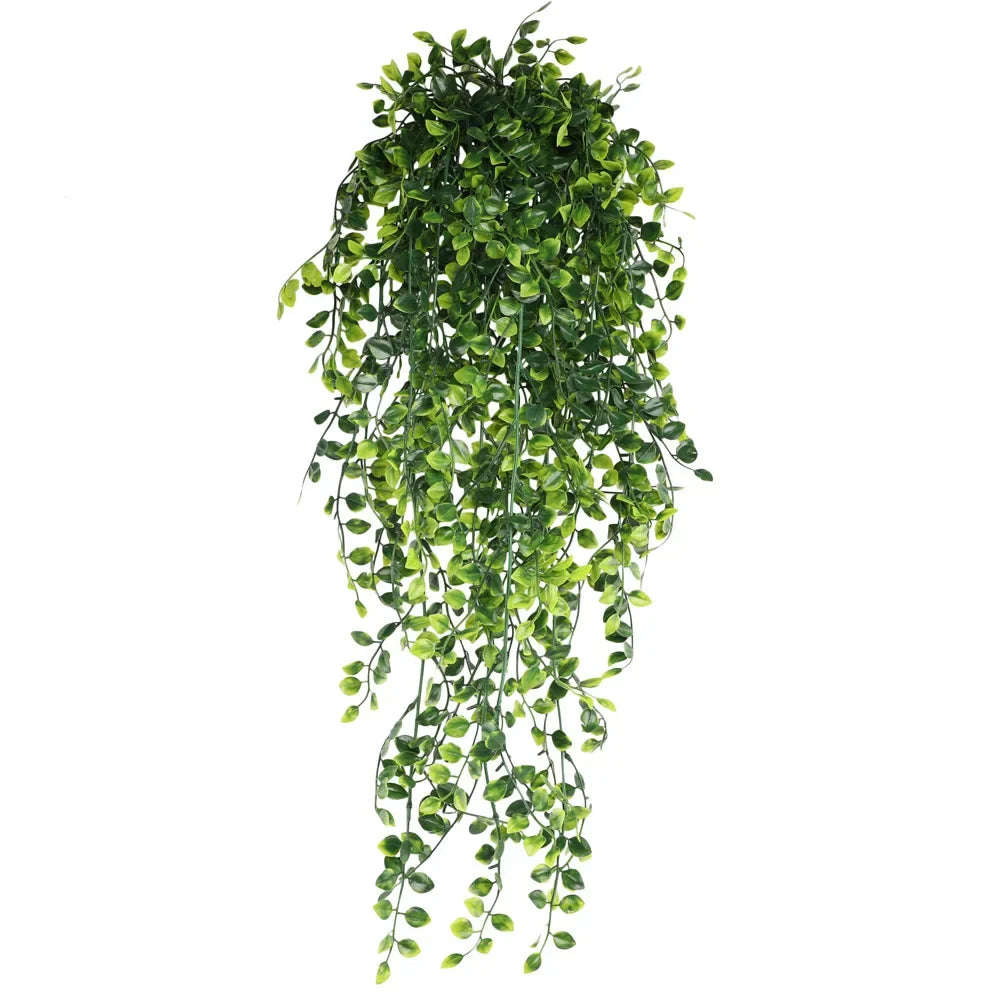 Persian fern Leaves Vines Home Room Decor Hanging Artificial Plant Plastic Leaf Grass Wedding Party Wall Balcony Decoration