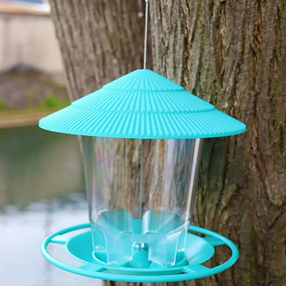 Waterproof With Hang Rope Feed Station Flying Animal Garden For Pet Bird Feeder Feeding Tool Bird Supplies Food Container