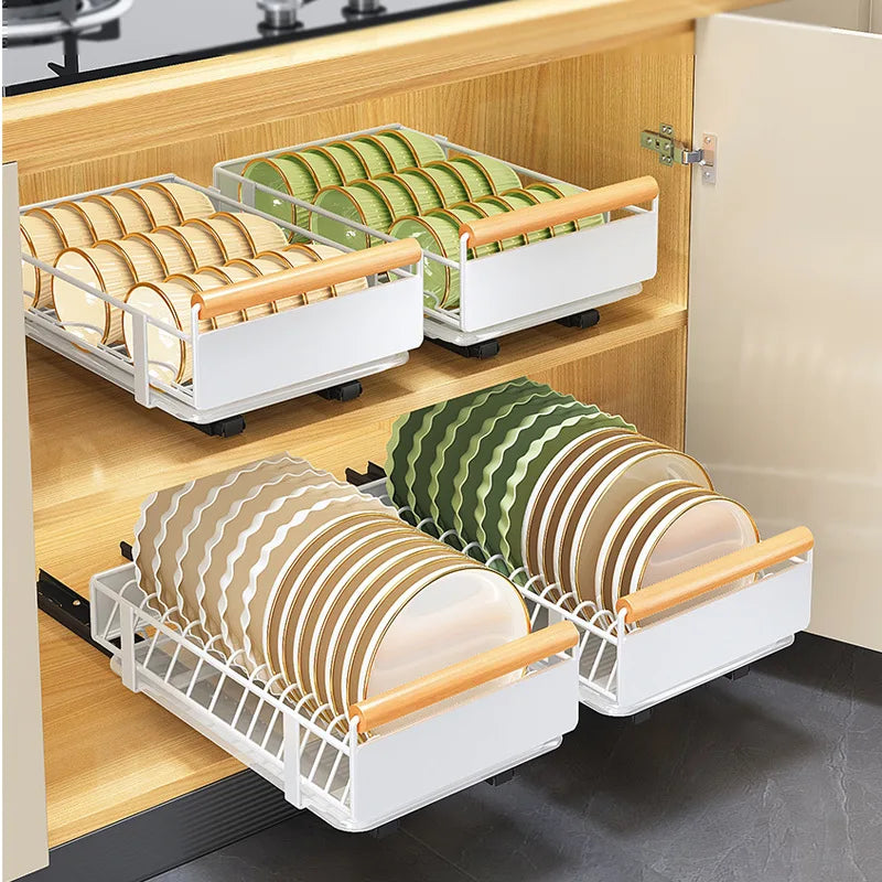 Kitchen Storage Rack Pull Out Sliding Drawer Seasoning Bottle Can Spice Storage Rack Drawer Storage Tray Shelf Kitchen Organizer