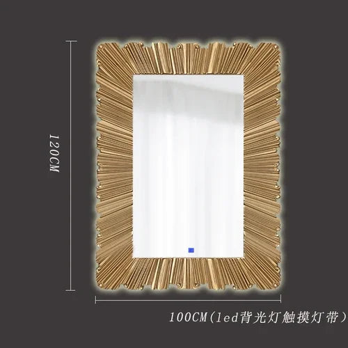 Full-Length Mirror European Style Stand-Alone Tall Floor-Mounted Mirror for Home Decor