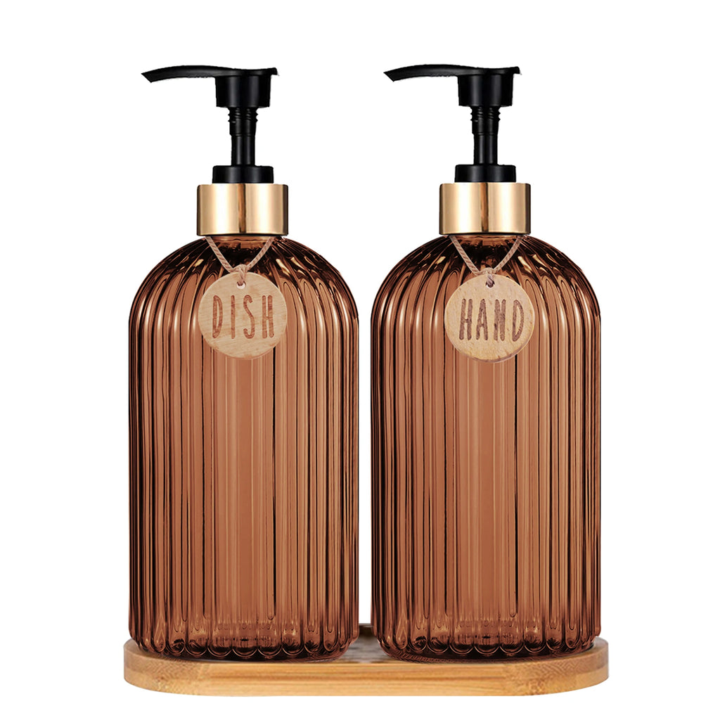New Home Apartment Decoration Dish Soap Dispenser Bottle Reusable Hand Press Liquid Refill Bottle Kitchen Bathroom Soap Bottle