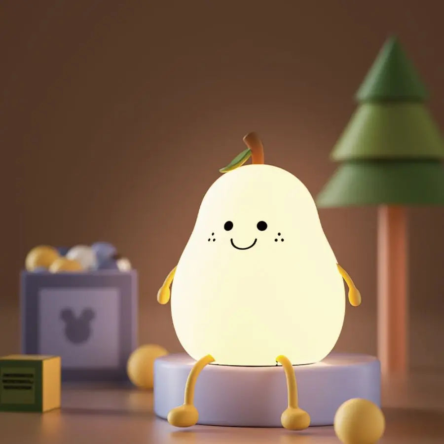 Cute Animal Silicone Night Light Fox Frog Nursery Sleeping Lamp Rechargable Duck Touch Sensor Beside Lamp For Bedroom Decor