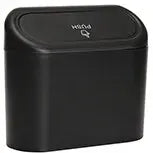 Hanging Car Trash Can with Lid Car Dustproof Trash Can ABS Home Office Multifunctional Storage Box Car Interior Accessories