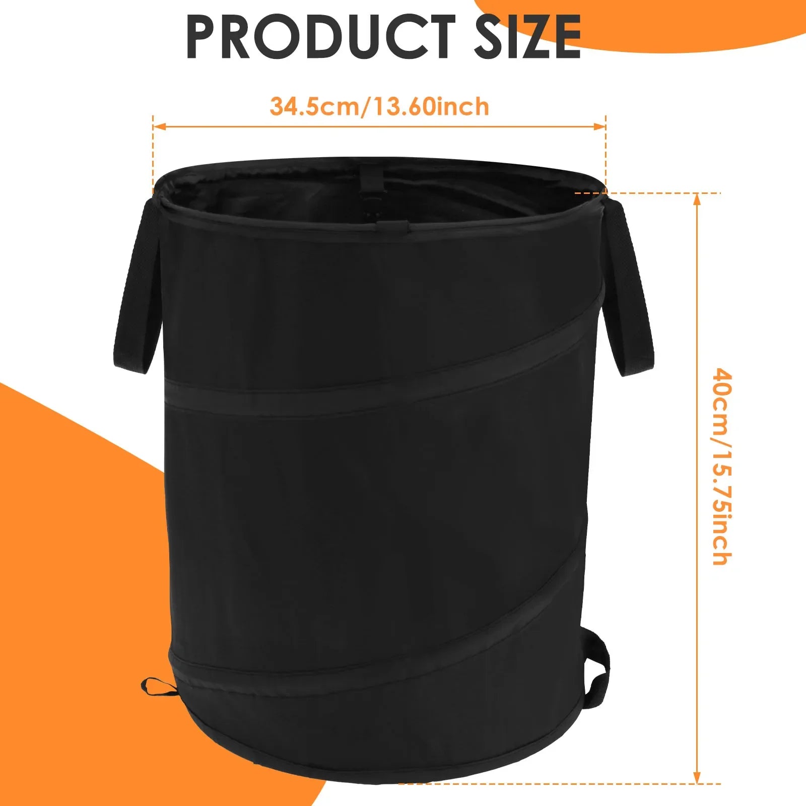 Collapsible Trash can Portable Garbage Can Pop Up Garden Leaf Trash Can Outdoor Camping Waste Bin Multifunctional Storage Box