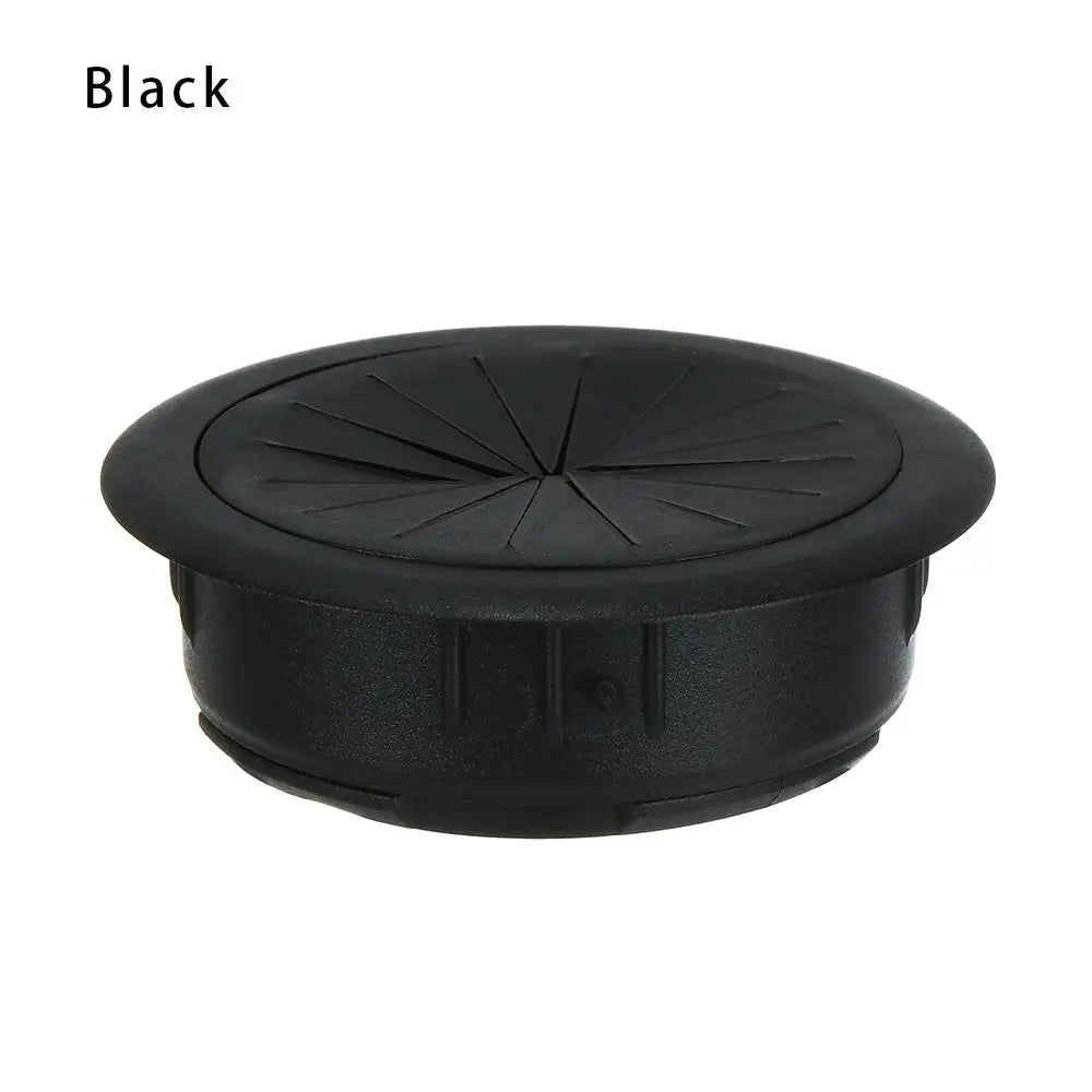50/60MM Desk Cord Grommet Wire Hole Cover Line Outlet Port Threading Box Cover Cable Passing Box Office Table Cable Organizer
