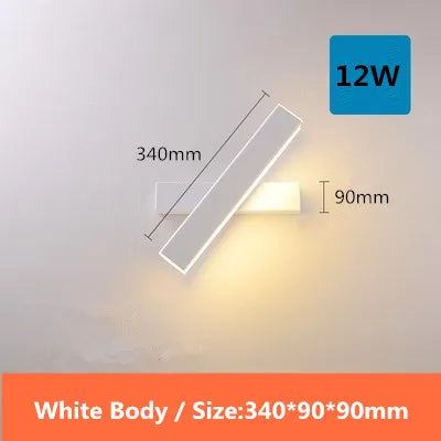 Nordic Desing Long Wall Lamp Modern Led Wall light For Living Room Bedroom LED Bedside Lamp Home Decor Wall Sconces Lights Lamps