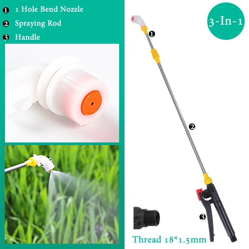 Hand Pressure Sprayer Retractable 0.45-0.8m Sprayer Rod For Outdoor Garden Pesticide Spray Fruit Tree Watering Can Accessories