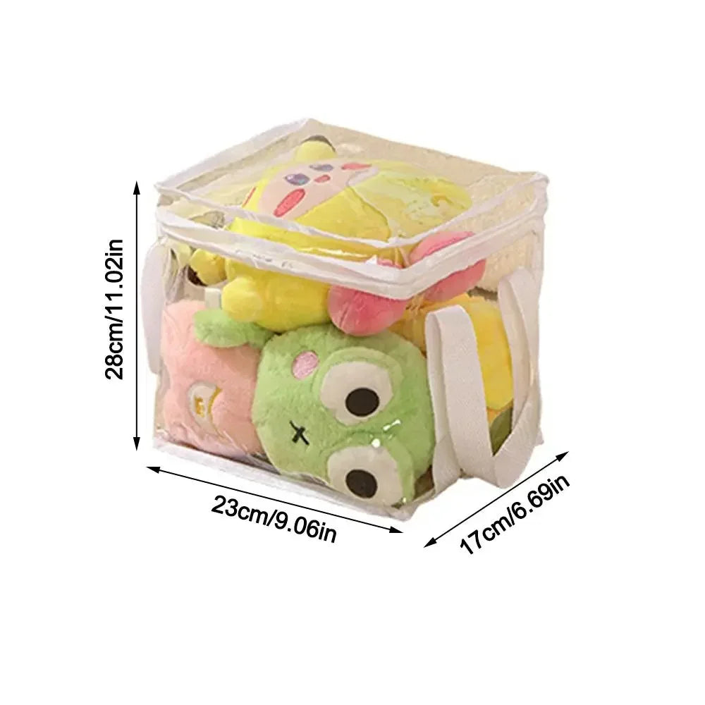 PVC Waterproof Toy Storage Box Large Capacity Multifunctional Folding Bag Waterproof Dustproof Transparent Home Storage Bag