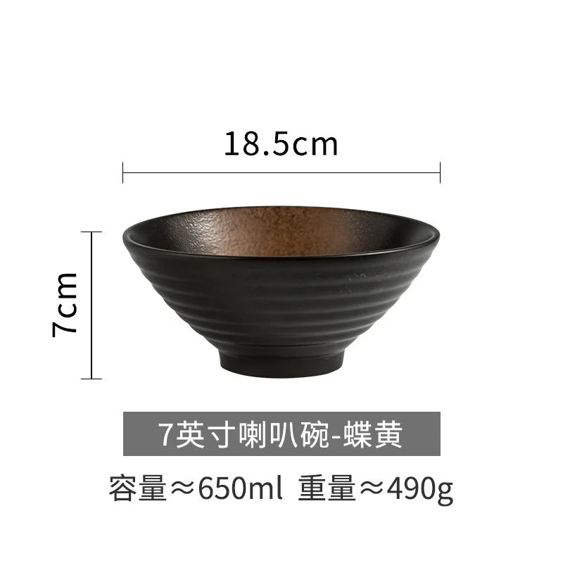 Japanese Style Ceramic Bowl, Large Ramen Bowl, Soup Bowl, Creative Tableware