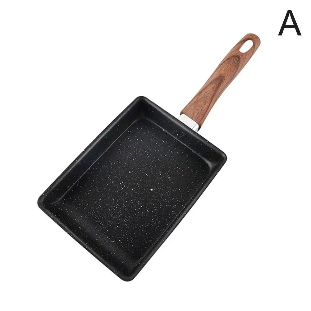 Pot Square Frying Pan Flat Bottom Mini Egg Cooker Non-stick Fried Cooking Griddle Breakfast Pan Egg Roll Frying Pan Fried Eggs