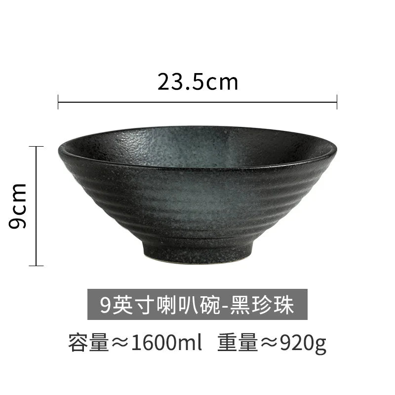 Japanese Style Ceramic Bowl, Large Ramen Bowl, Soup Bowl, Creative Tableware