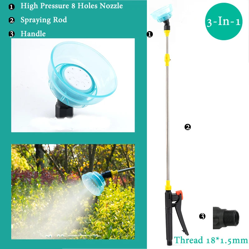 Hand Pressure Sprayer Retractable 0.45-0.8m Sprayer Rod For Outdoor Garden Pesticide Spray Fruit Tree Watering Can Accessories