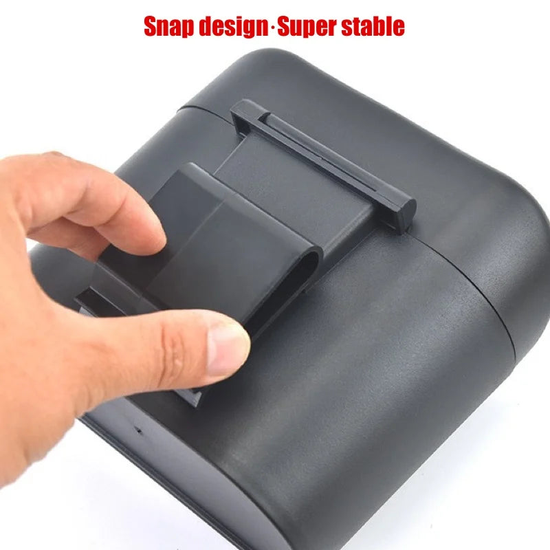 Hanging Car Trash Can with Lid Car Dustproof Trash Can ABS Home Office Multifunctional Storage Box Car Interior Accessories