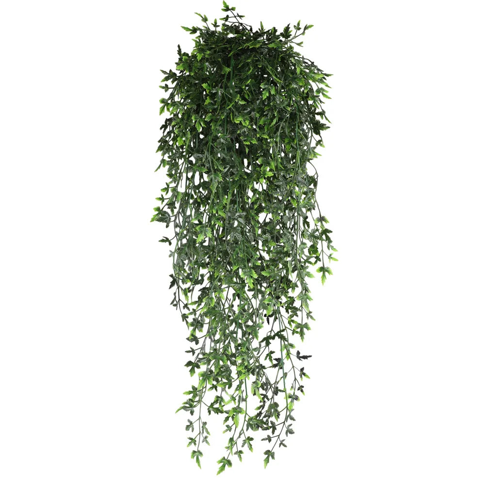 Persian fern Leaves Vines Home Room Decor Hanging Artificial Plant Plastic Leaf Grass Wedding Party Wall Balcony Decoration