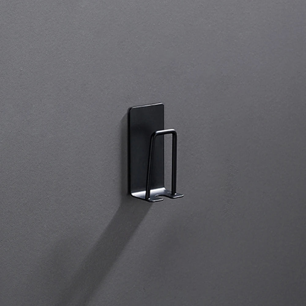 Stainless Steel Toothbrush Holder Wall Mounted Adhesive Toothbrush Cup Holder Space Saving Home Organizer