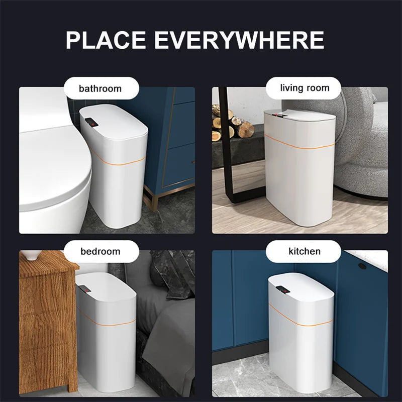 Xiaomi Mijia Smart Trash Can 13/16L Automatic Sensor Paper Basket For Kitchen Bathroom Toilet Bin Garbage Basket Waterproof Bin