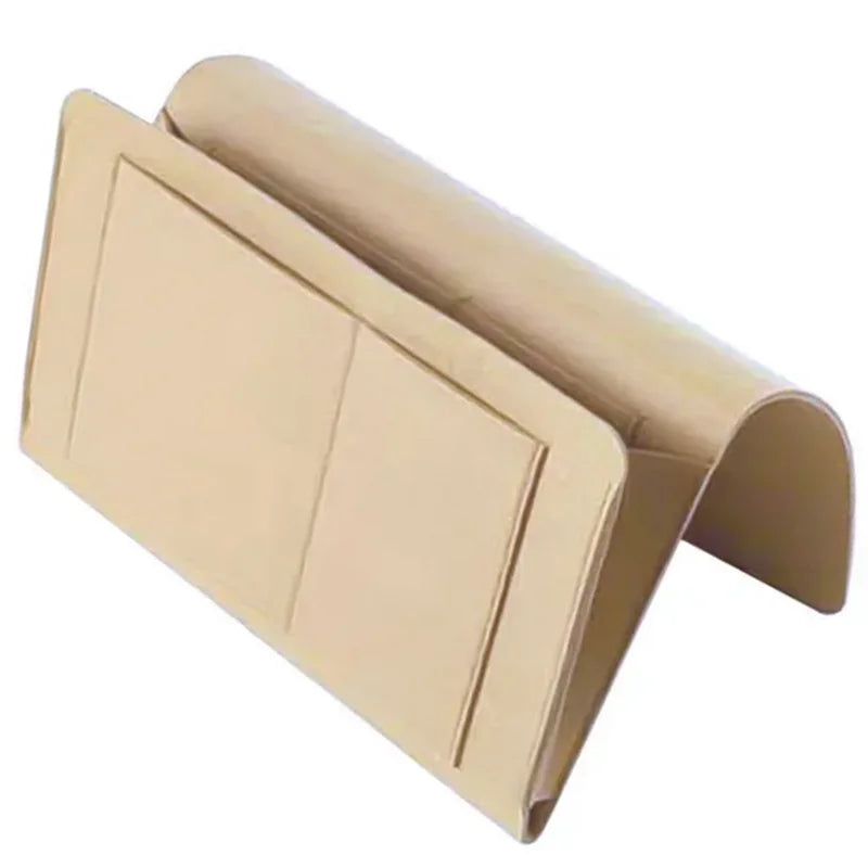1pcs Felt Bedside Storage Bag Pouch Bed Desk Bag Sofa TV Remote Control Hanging Caddy Couch Storage Organizer Bed Holder Pockets