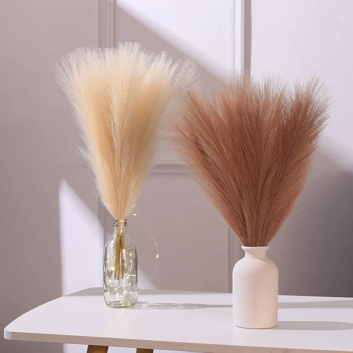 Pampas Grass Reed Artificial Plant Hotsale Home outdoor garden archway Festival Wedding bridal bouquet DIY gift Table decoration