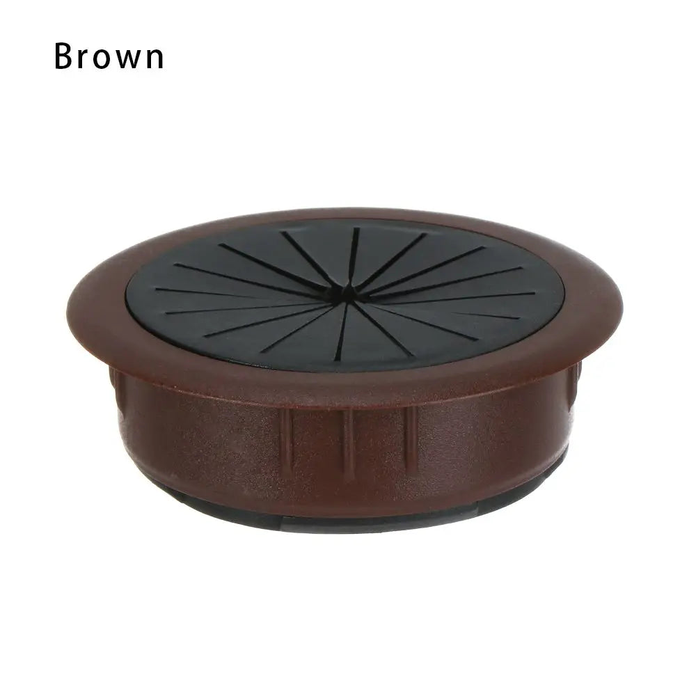 50/60MM Desk Cord Grommet Wire Hole Cover Line Outlet Port Threading Box Cover Cable Passing Box Office Table Cable Organizer