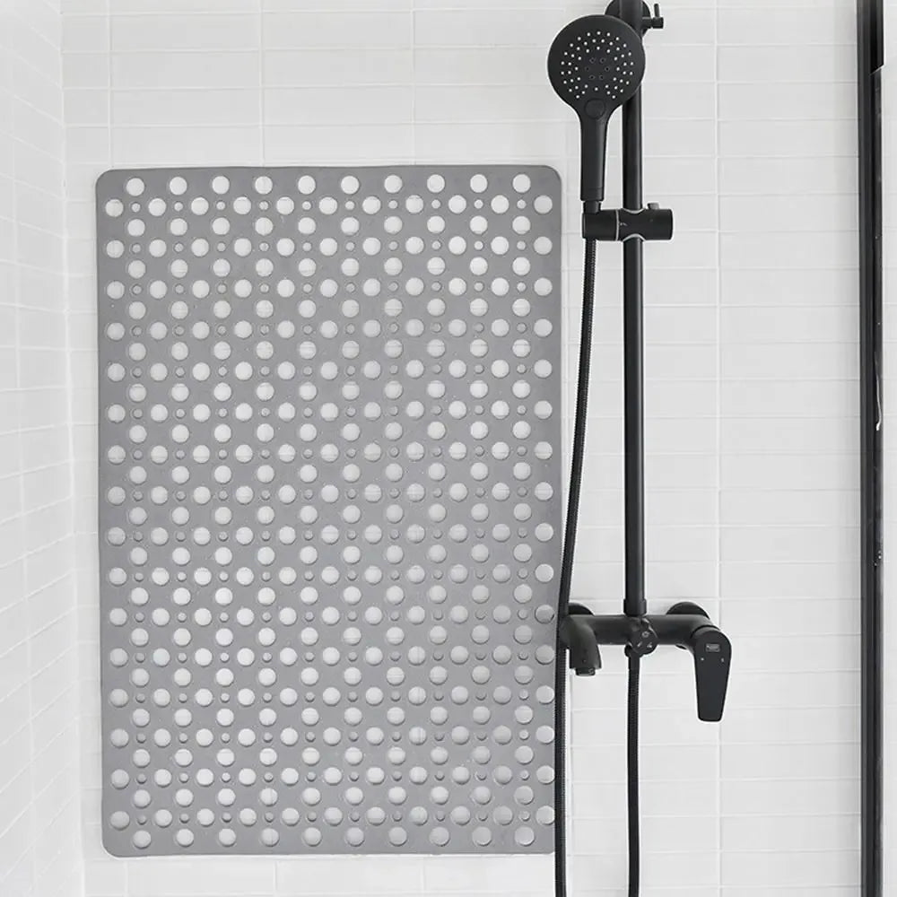 Bath Mat With Drain Holes Non Slip Bath Mat Easy Clean Bathtub Mat With Drain Holes And Suction Cups Bathroom Accessories