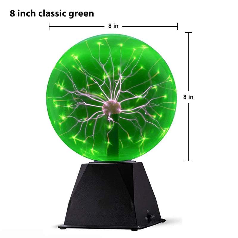 Magic Plasma Ball Lamp Touch Glass LED Night Light Atmosphere Lights Christmas Party Bedroom Decor Kids Birthday Gift Toy
