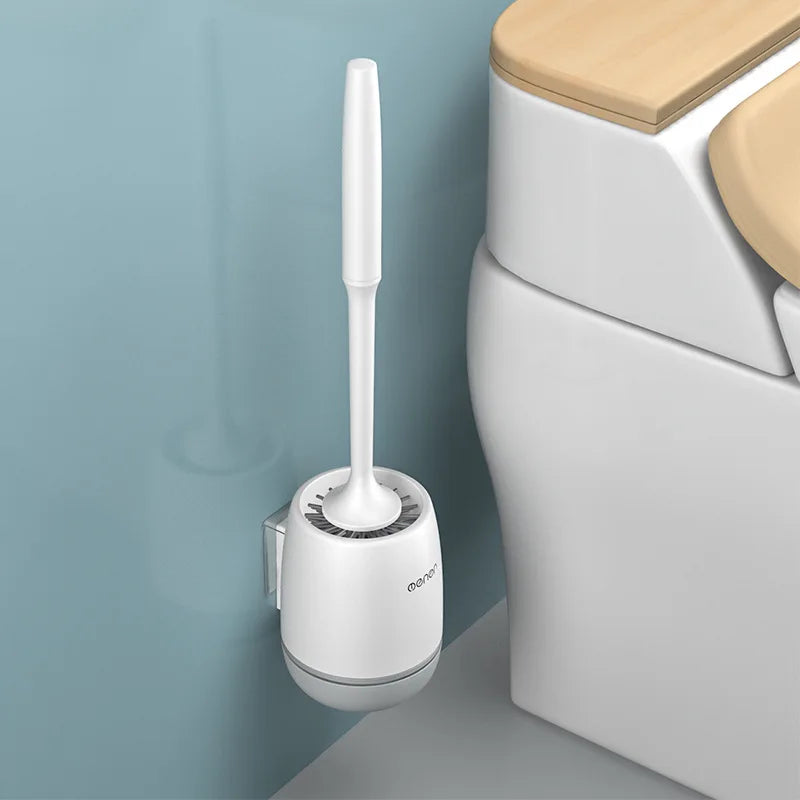 MENGNI-Silicone Toilet Brush Cleaner Brush Wall Floor Bathtubs And Accessories Cleaning Tools Cleanliness Bathroom Accessories