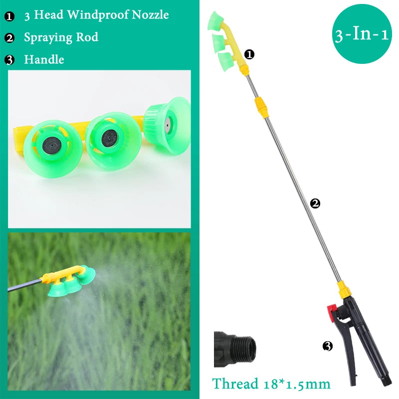 Hand Pressure Sprayer Retractable 0.45-0.8m Sprayer Rod For Outdoor Garden Pesticide Spray Fruit Tree Watering Can Accessories
