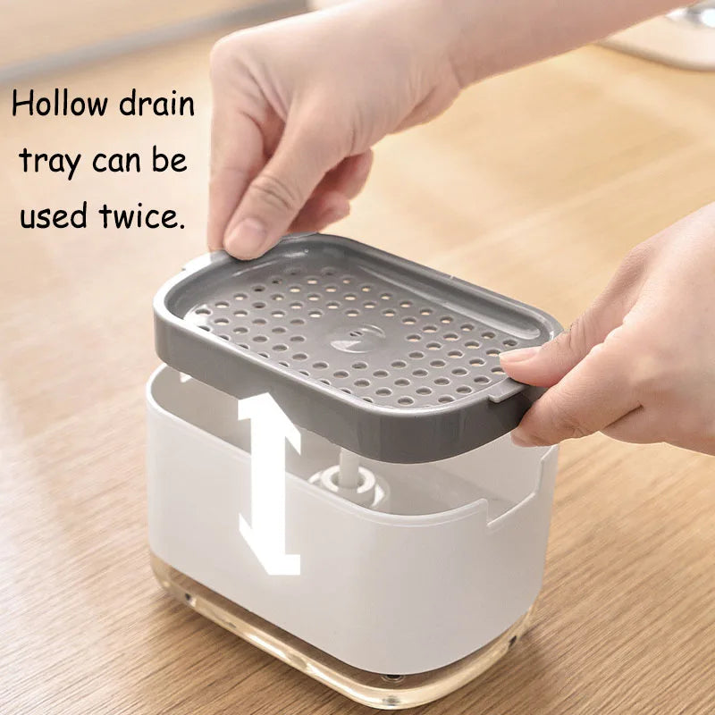 Kitchen Soap Dispenser Liquid soap dispenser detergent Large capacity soap dish dispenser Kitchen accessories Sink dish foam