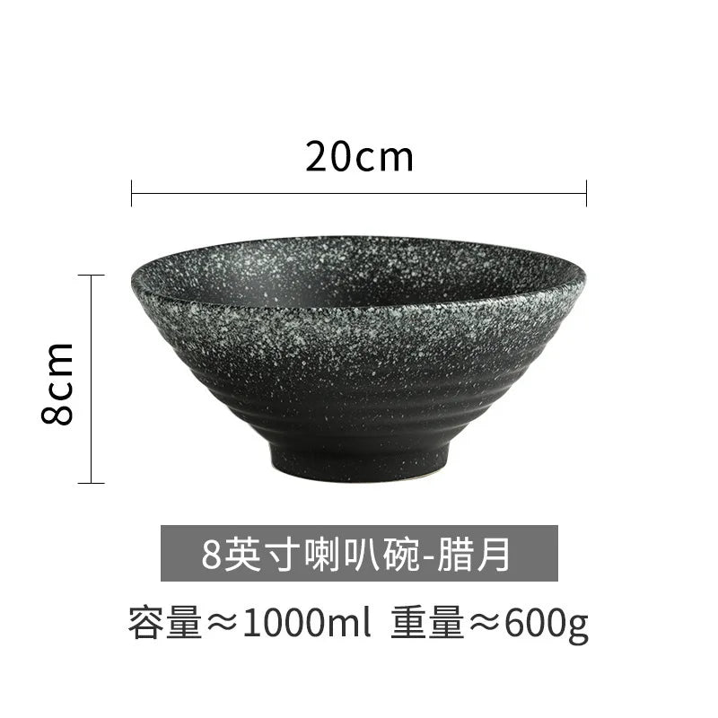 Japanese Style Ceramic Bowl, Large Ramen Bowl, Soup Bowl, Creative Tableware