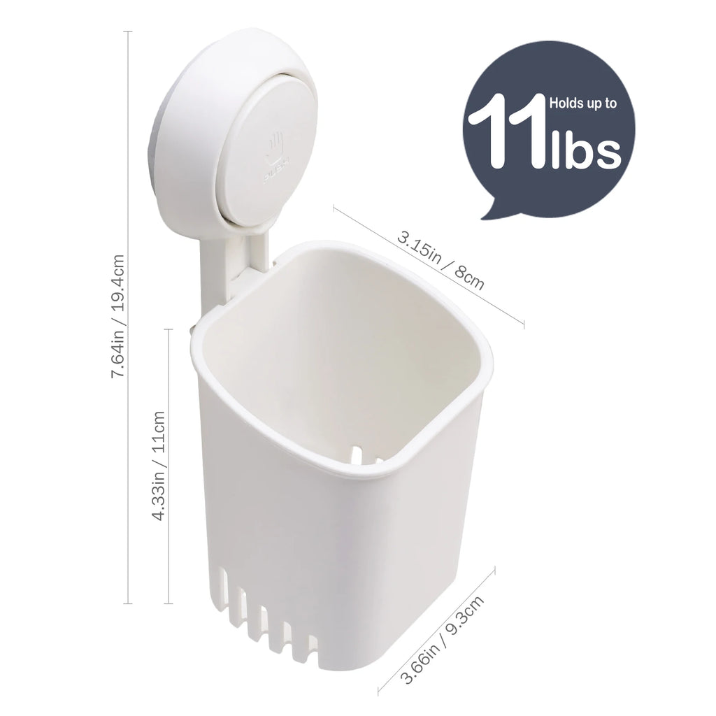 TAILI Suction Cup Toothbrush Holder No Drilling Removable Razor Holder for Bathroom Shower Electric Toothbrush Toothpaste Holder