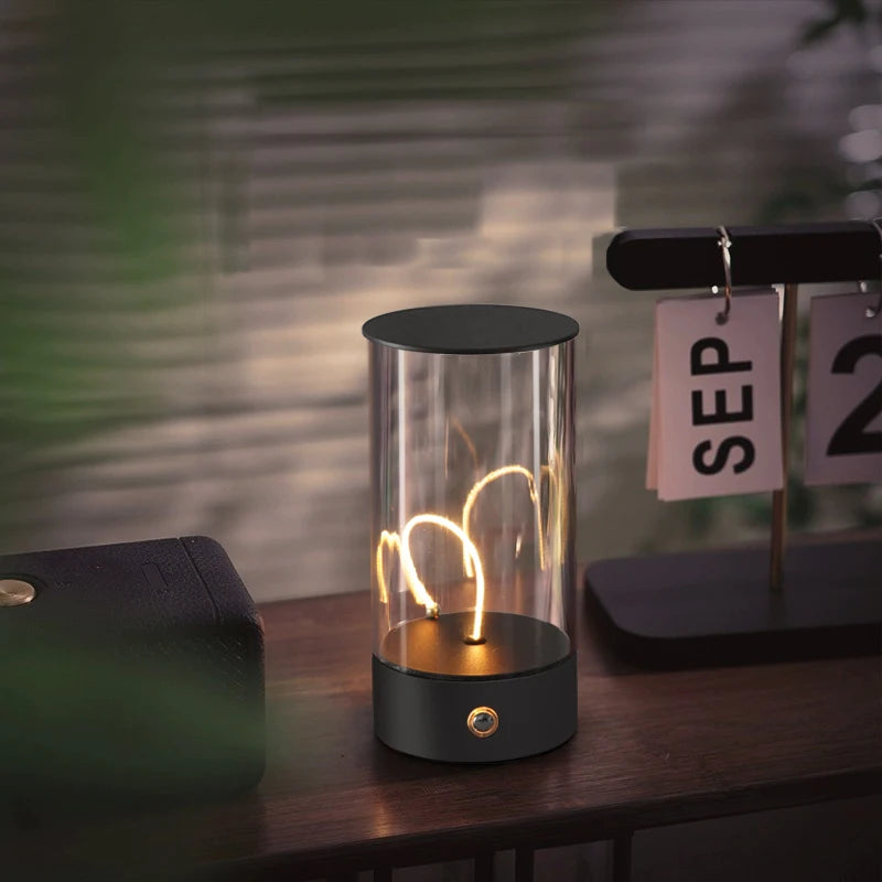 Minimalist Magnetic Lamp Touch Control Cordless Desk Lamp 2000mah USB Rechargeable For Bedroom Nightstand 3 Colors Ambient Light
