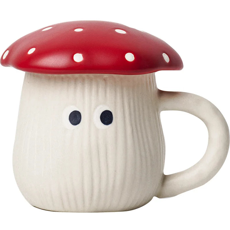 Red Mushroom ceramic Coffee Mug Dinner Plates Noodle Bowls Salad Bowls Teapot Cakepan Afternoon Tea Party Gift for Girl