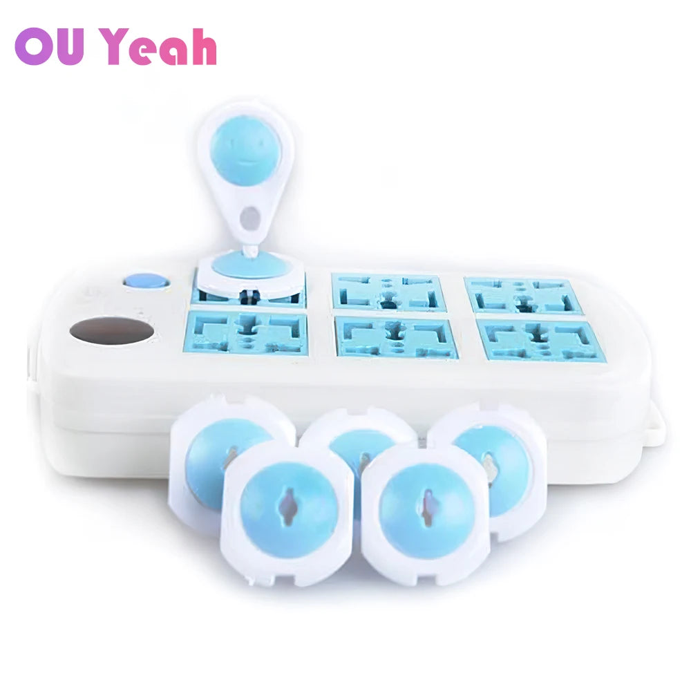 Protection Russian EU European Euro security Child Electric Socket Outlet Plug Two Phase Safe Lock Cover Baby Kids Safety