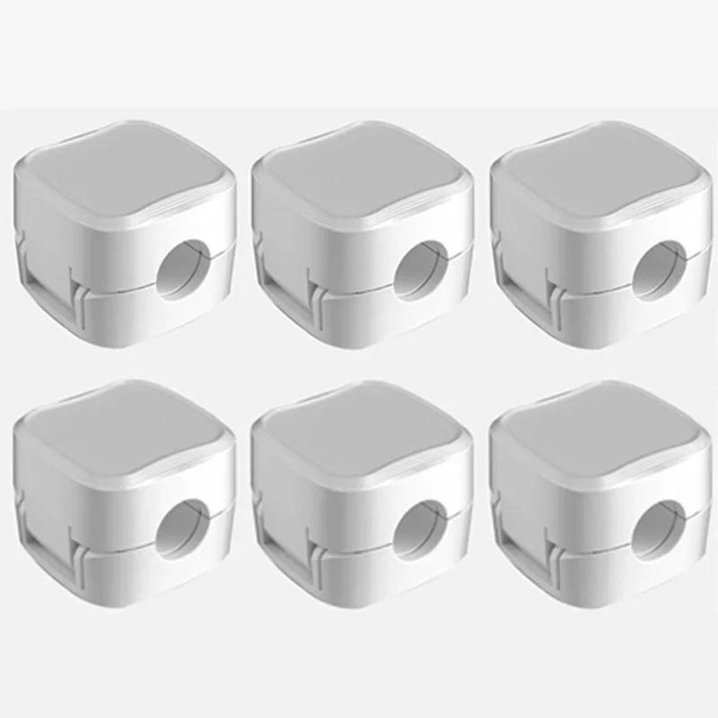 3/6PCS Magnetic Cable Clips Cable Smooth Adjustable Cord Holder Under Desk Cable Management Wire Keeper Cable Organizer ﻿