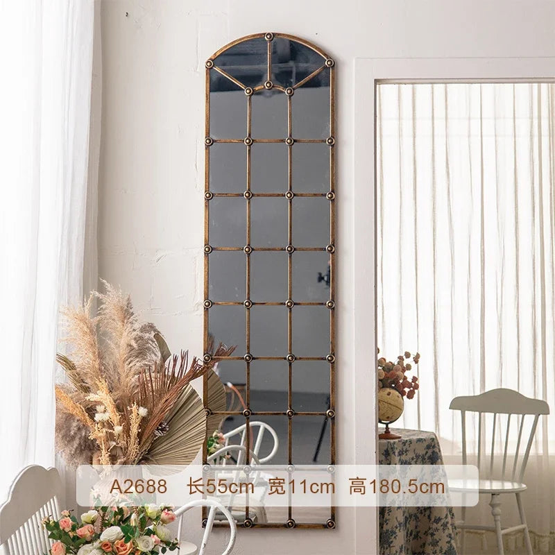 Antique Dressing Mirror Hallway Corridor Living Room Wall Hanging Decorative Mirror B & B Clothing Store Full-Length Mirror