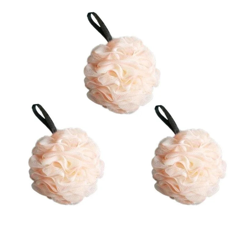 1/2/3pcs Large Bath Ball Rich Bubble Bath Towel Scrubber Body Cleaning Mesh Shower Wash Sponge Bathroom Accessories