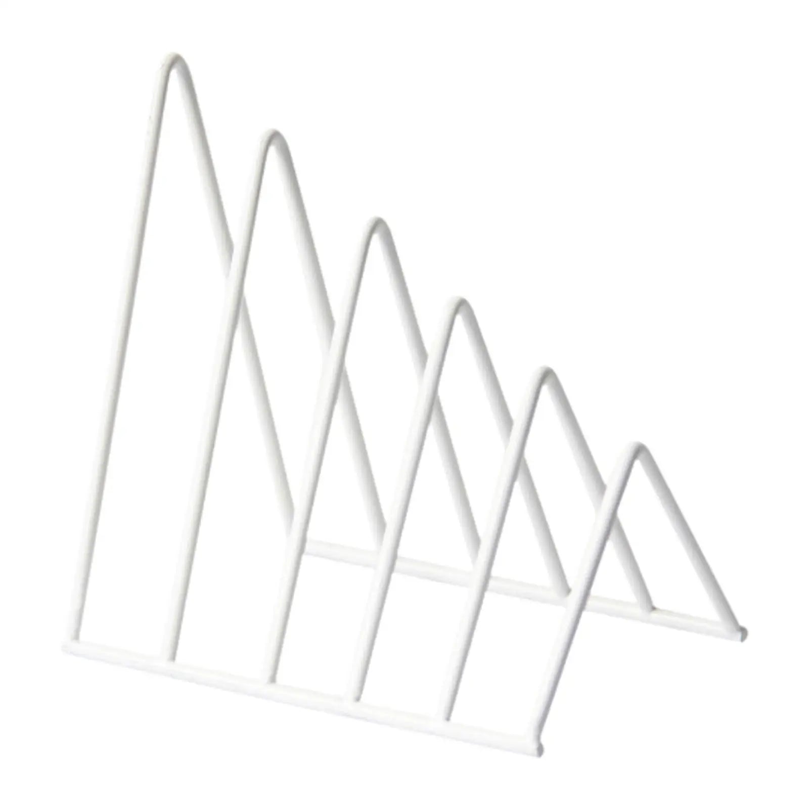 File Folder Sorter Non Skid Desk Triangle Bookshelf Bookend Organizer for Recipe Vinyl Records Office Magazines Hold Heavy Books