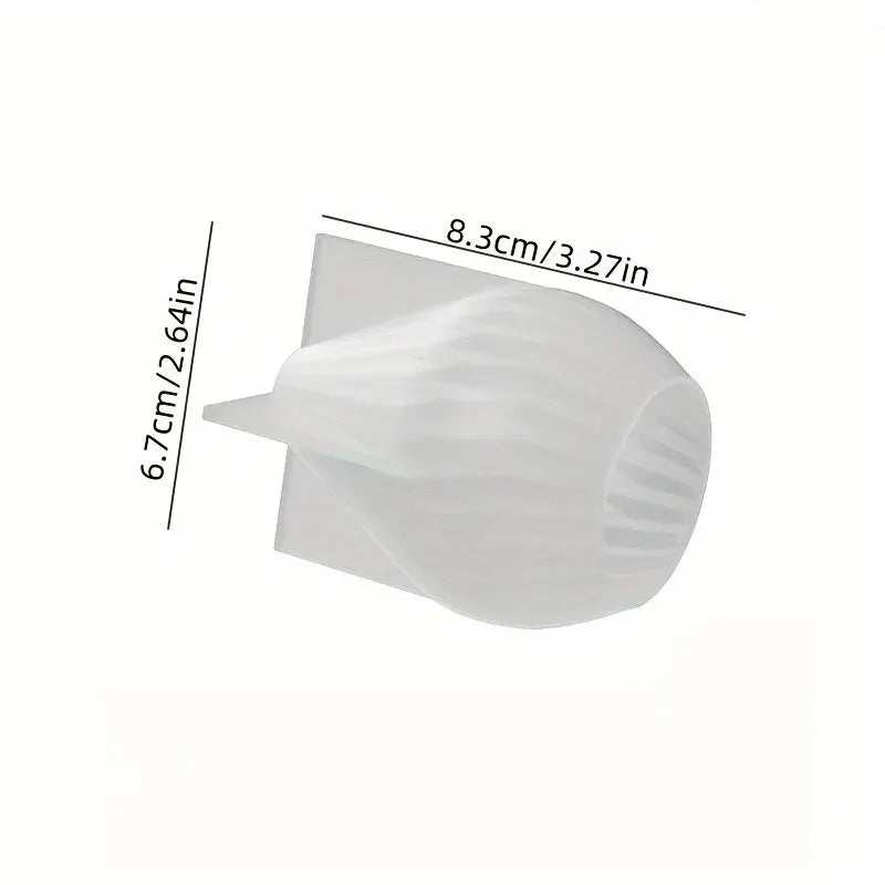 3D Spiral Striped Silicone Mold for DIY Scented Candles, Clay Crafts, Wax, Resin Casting - Irregular Shape Candle Mold