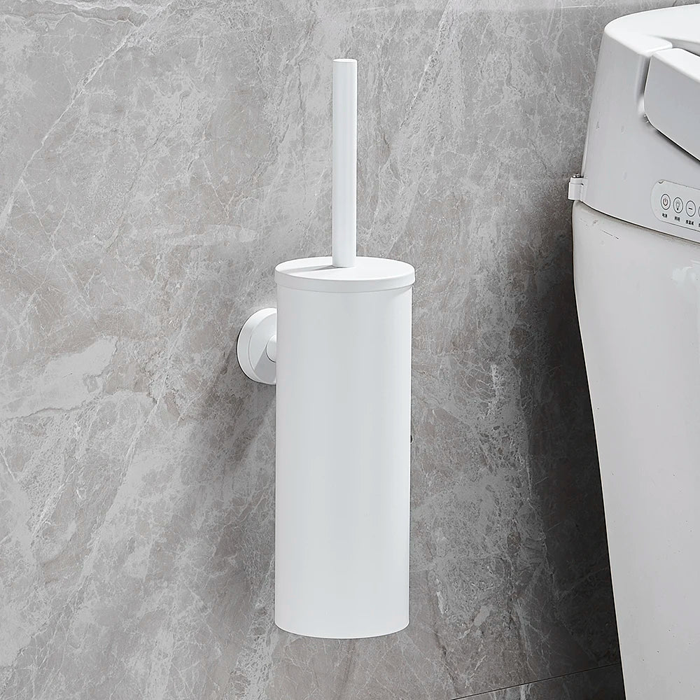 Stainless Steel Bathroom Toilet Brush Holder Accessories Black Toilet Brush Wall Mounted WC Cleaner Brush FR07