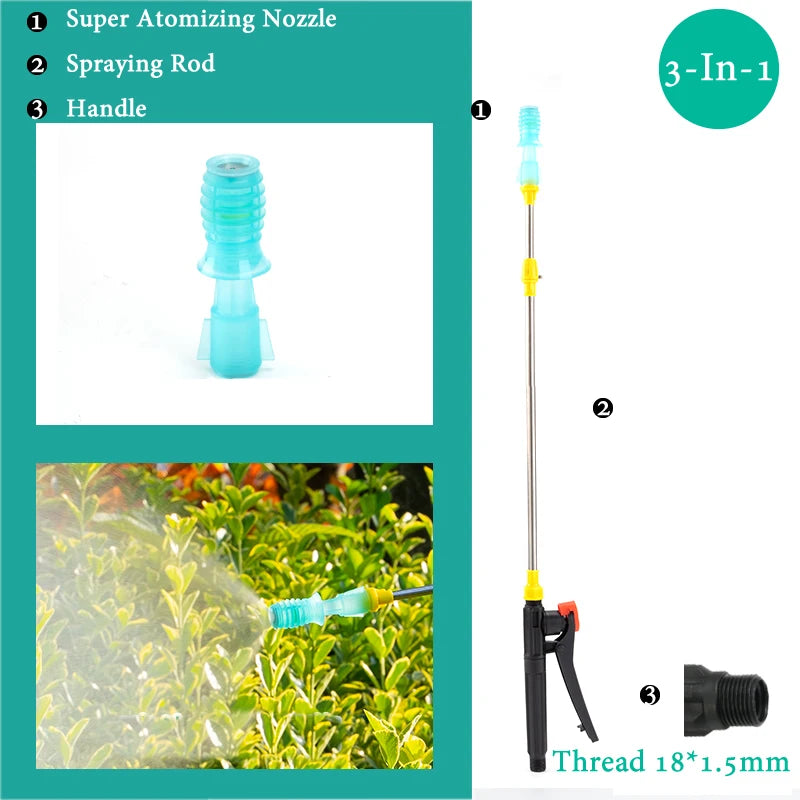 Hand Pressure Sprayer Retractable 0.45-0.8m Sprayer Rod For Outdoor Garden Pesticide Spray Fruit Tree Watering Can Accessories