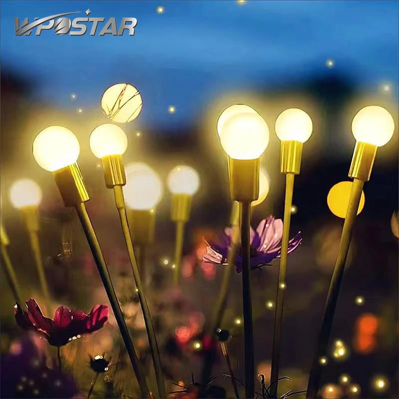 LED Solar Jellyfish Mushroom Fairy Light RGB Waterproof Energy-saving Solar Garden Lamp for Outdoor Lawns Courtyard Decor Light