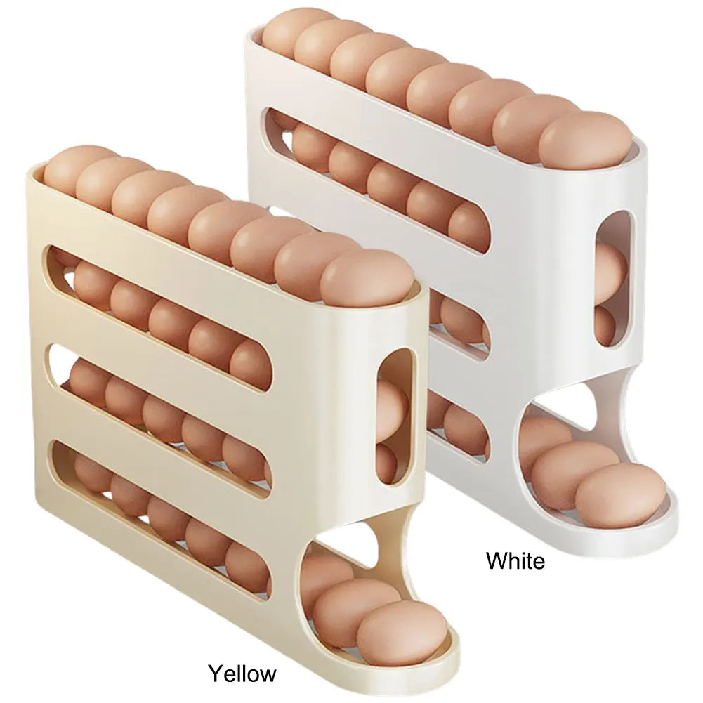 2/1pcs Kitchen Refrigerator Egg Rack 4 Layers Kitchenware Multifunction Organizer Egg Boxes Food Containers Storage Spice Rack