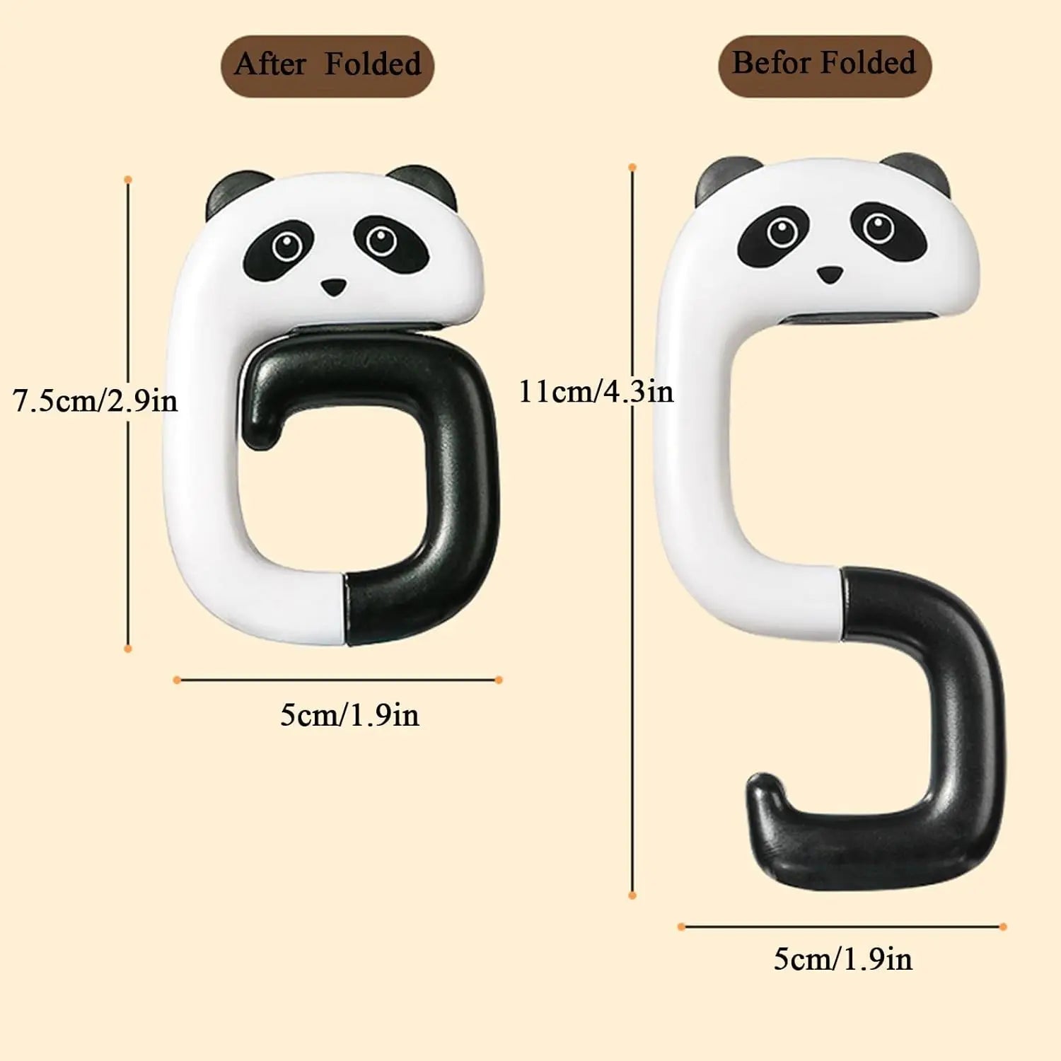 Handbag Hook Holder Portable ABS Handbag Hangers Purse Hook Foldable Schoolbag Hook for Student Table Desk Restroom Office