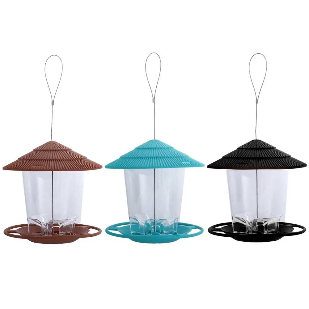 Waterproof With Hang Rope Feed Station Flying Animal Garden For Pet Bird Feeder Feeding Tool Bird Supplies Food Container