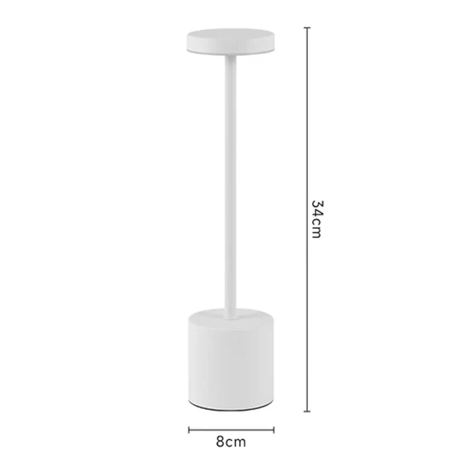USB Rechargeable Led Night Light Desk Lamps 3 Color Touch Metal Table Lamp Bedside Outdoor Dining Written Lights Room Decor Gift
